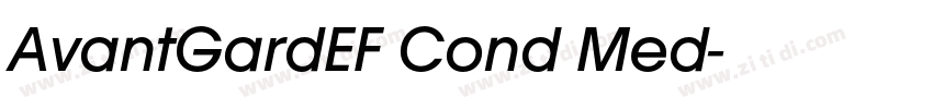 AvantGardEF Cond Med字体转换